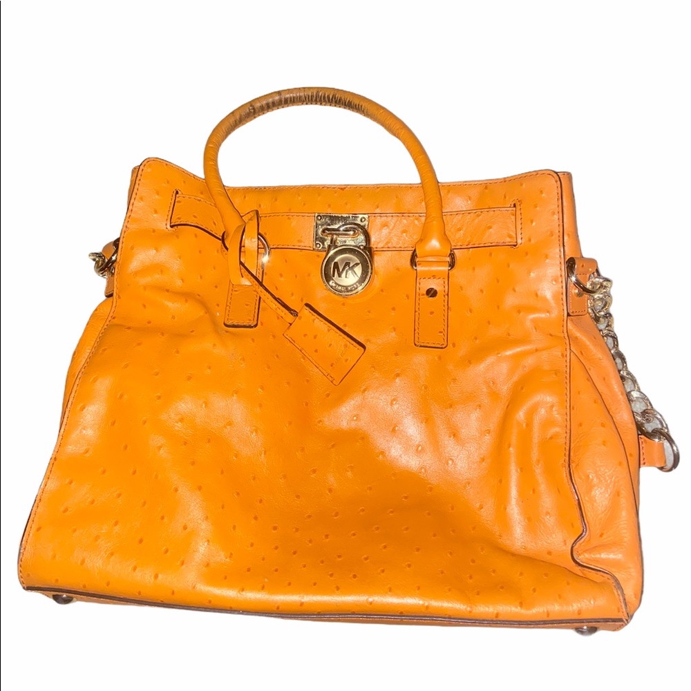 Michael Kors | Large Hamilton| Ostrich Purse